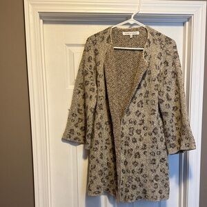 Cupcakes & Cashmere leopard print cardigan sweater